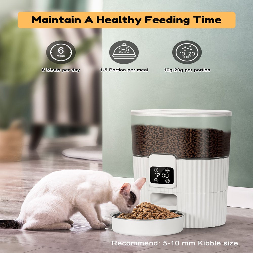 Automatic Pet Feeder, 3.5L Dual Power Pet Feeder Automatic Dry Food Dispenser